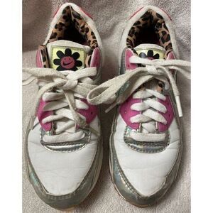 Nike Air Girl's Sneakers Size 5 Cheetah‎ Print Inside